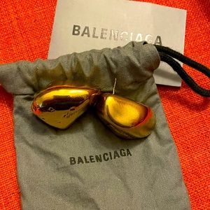 Authentic Balenciaga Rock Stud Earrings